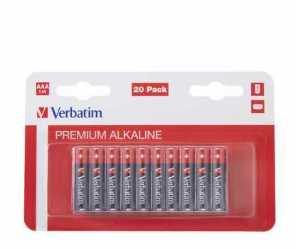 Bateria lub akumulatorek VERBATIM Premium Alkaline LR3 AAA (20 szt.) 49876